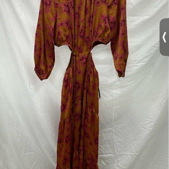 Jessica Simpson Orange Long Sleeve Sundress - Picture 2 of 5